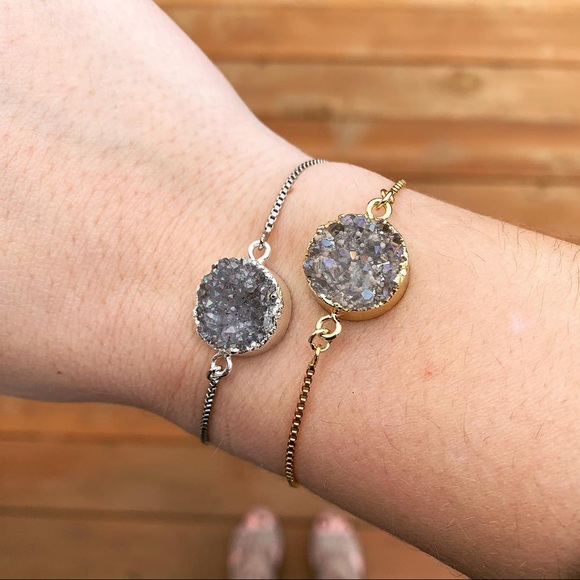 SOLD OUT Handmade Druzy Bolo Bracelet - Picture 7 of 8